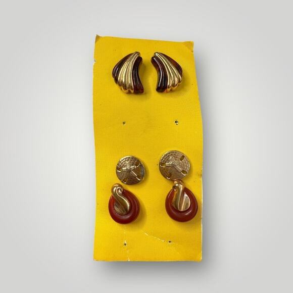 Avon Jewelry - Vintage Avon Earrings Set – 3 Pairs Stud Earrings